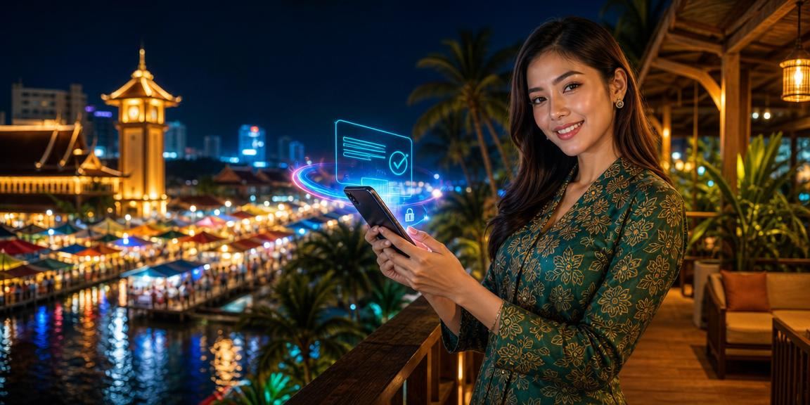Pengguna Kota Bharu mengakses akaun 4dyes melalui telefon bimbit
